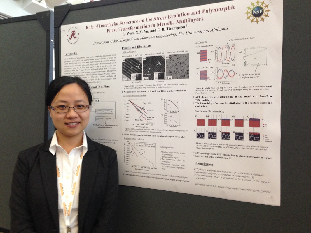 Dr. Li Wan presenting research poster