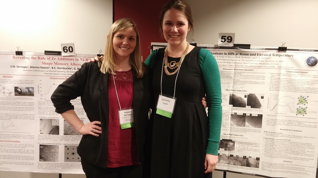 Suzanne and Katherine presenting posters at WISE symposium